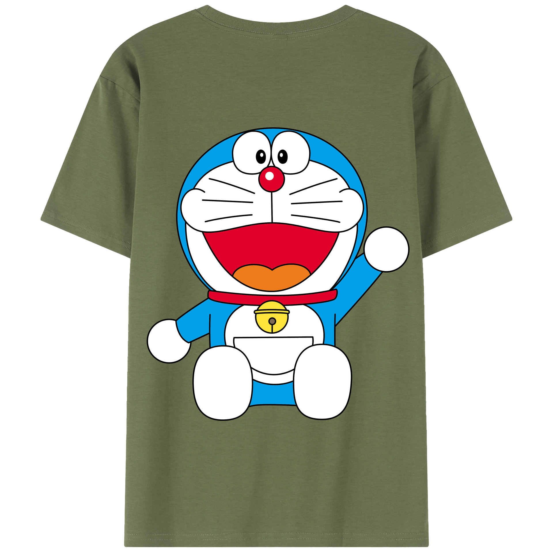 （画像用） ドラえもん Doraemon 綿100％半袖Tシャツ（背面プリント）